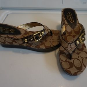 Coach Flip Flop Wedges